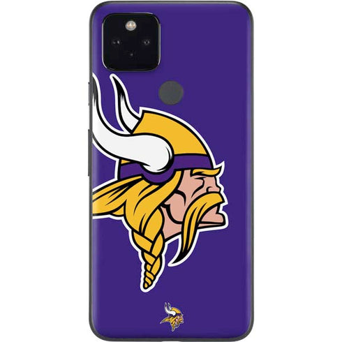 NFL Minnesota Vikings Retro Logo Google Pixel 5a Skin